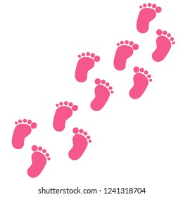 Baby Feet Vector Stock Vector Royalty Free