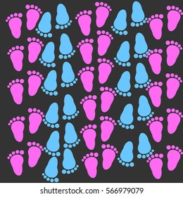 baby feet vector