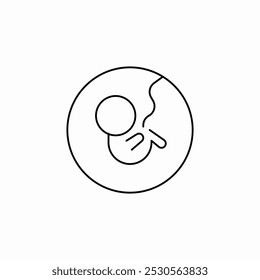 baby fetus birth icon sign vector