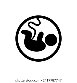 baby fetus pregnancy icon vector