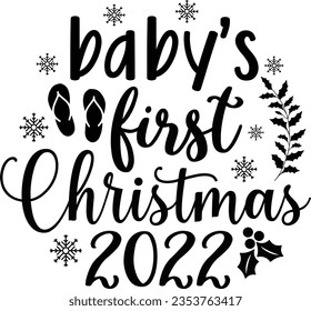 Baby First Christmas 2022 - Christmas Design