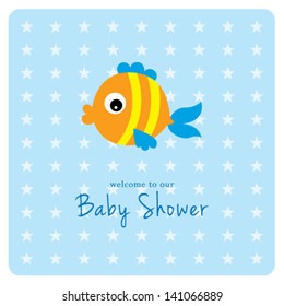 Baby Fish Shower Tag