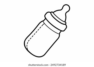 Baby Flasche vector art illustration
