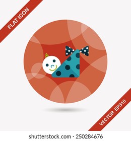 baby flat icon with long shadow,eps10