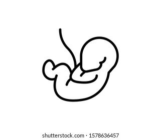 Baby flat icon. Single high quality outline symbol for web design or mobile app.  Baby thin line signs for design logo, visit card, etc. Outline pictogram EPS10