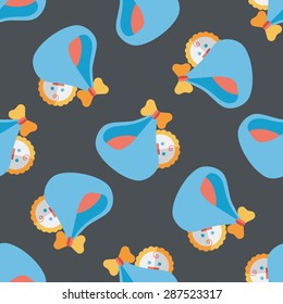 baby flat icon,eps10 seamless pattern background