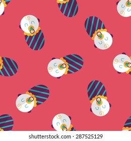 baby flat icon,eps10 seamless pattern background