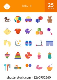 Baby Flat Icons