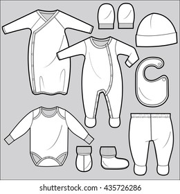 37,952 Baby clothes template Images, Stock Photos & Vectors | Shutterstock