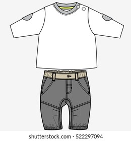 baby flat sketch template isolated 