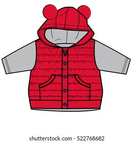 baby flat sketch template isolated 