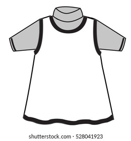 baby flat sketch template isolated 