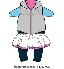 baby flat sketch template isolated