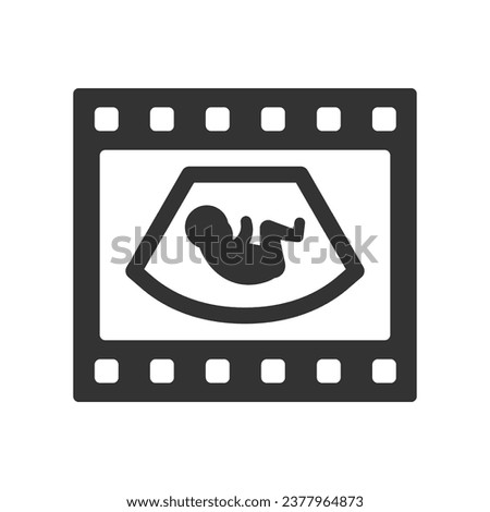 Baby foetus Icon , Vector Graphics