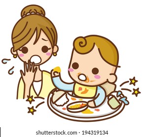 32,976 Baby eat food vector Images, Stock Photos & Vectors | Shutterstock