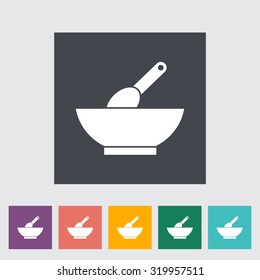 Baby food icon. Flat vector related icon for web and mobile applications. It can be used as - logo, pictogram, icon, infographic element. Vector Illustration.