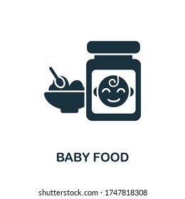 Baby Food icon. Simple element from baby feeding collection. Creative Baby Food icon for web design, templates, infographics and more