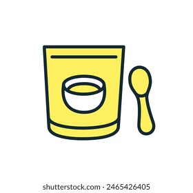 Baby food icon. Simple vector icon illustration.