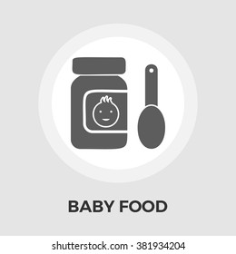 Baby Food Icon Vector. Flat Icon Isolated On The White Background. Vector Illustration.