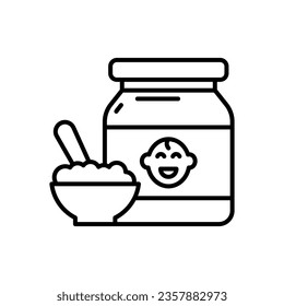 Baby Food icon in vector. Illustration