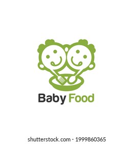 Baby food logo vector inspiration