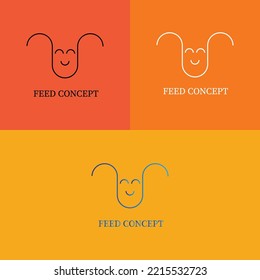 Baby food point, food bottle and restaurant logo, vector logo template