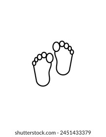 baby foot icon, vector best line icon.