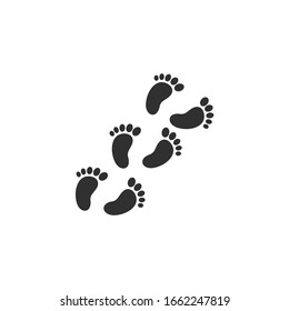 baby foot icon vector sign isolated for graphic and web design. baby foot symbol template color editable on white background.