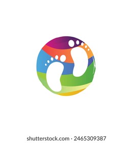 baby foot logo, baby feet logo icon, medical and child care,