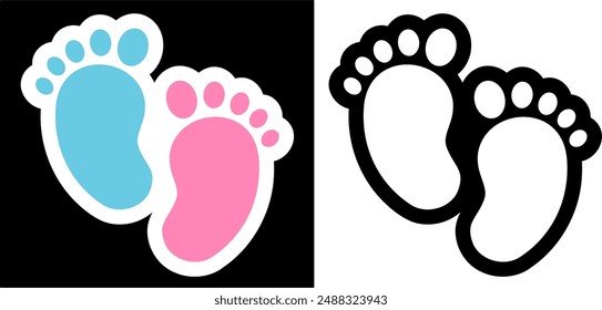 Baby Footprint, Baby Paw Vector And Clip Art
Baby foot solid black vector icon
Baby footprint flat icon Vector stock illustration for poster
#07