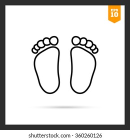 Baby footprints