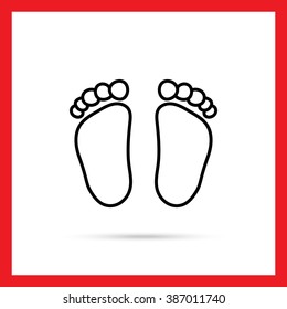 Baby footprints