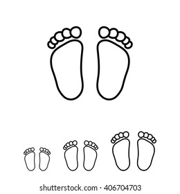 Baby footprints