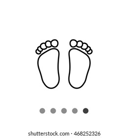 Baby Footprints Stock Vector (Royalty Free) 468252326 | Shutterstock