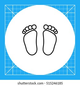 Baby footprints