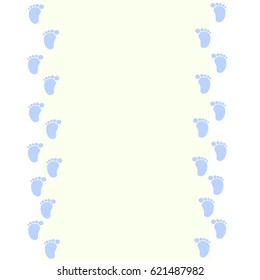 Baby Footprints Frame Stock Vector (Royalty Free) 621487982 | Shutterstock