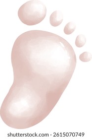 Baby footprints, baby shower party, baby girl.