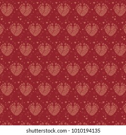 Baby footsteps background vector illustration