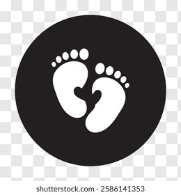 Baby footsteps vector illustration set pairs of colorful foot prints in flat style. White background. Variety colorful Design.