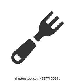 Baby fork Icon, Vector Graphics