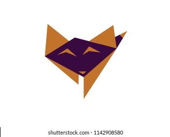 baby fox designed in a simple way so it can be used for multiple purposes i.e. logo ,mark ,symbol or icon.