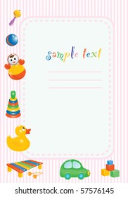 Baby frame design. Vector-Illustration