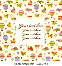 Baby frame or greeting card