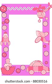 Baby frame or greeting card