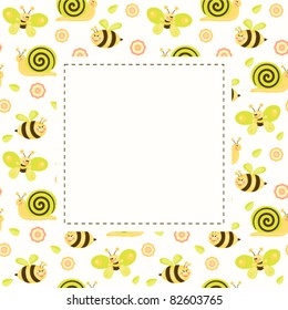 Baby frame or invitation