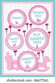 Baby frame for text