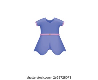baby frock icon 3d illustration render