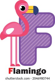 Baby funny animals alphabet card
