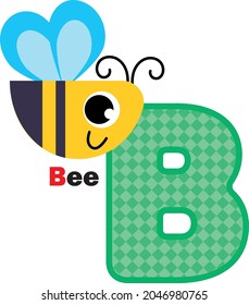 Baby funny animals alphabet card