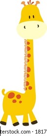 baby giraffe, vector format very easy to edit, individual objects
